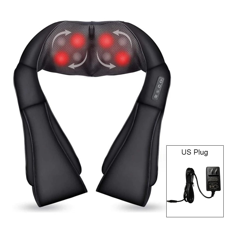 Massager Pro: 3D Deep Tissue Neck & Shoulder Massager with Heat – Free Shipping